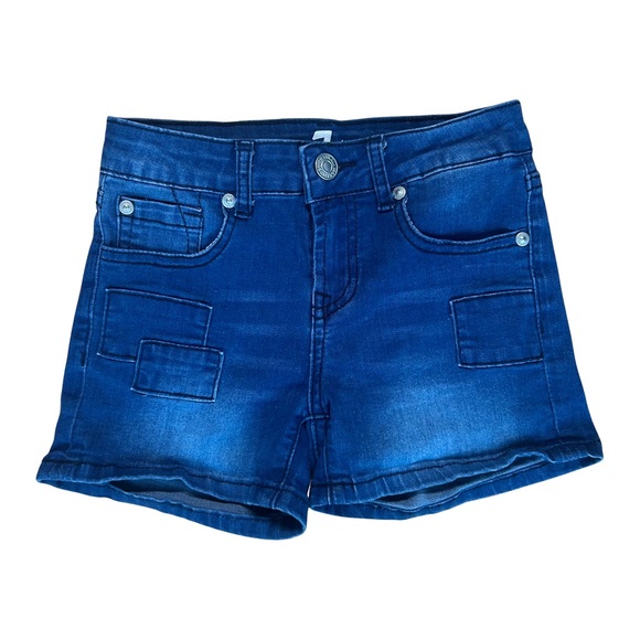 7 For All Mankind Girls Blue Jean Shorts - Picture 1 of 7